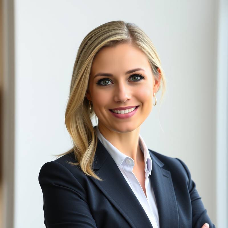 Professional headshot of Anya Petrova, the CEO and co-founder of Nova Creative Studio.