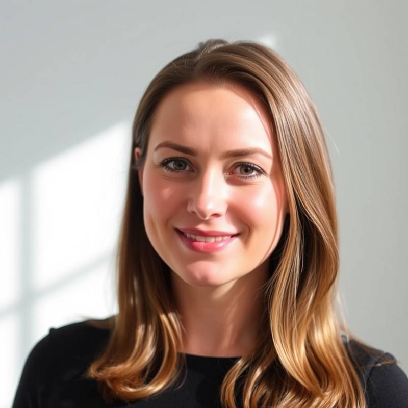 Professional headshot of Sofia Morozova, the Lead UX/UI Designer at Nova Creative Studio.