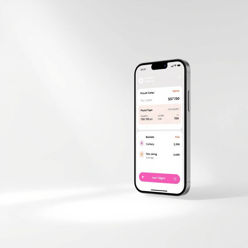Wireframe and user interface design for a mobile banking application for 'Secure Finance,' a fintech startup.
